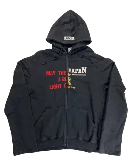 Vetements Split Zip Hoodie