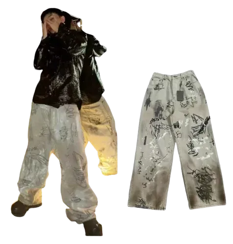 Balenciaga Graffiti Denim