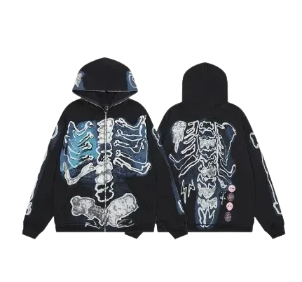 Travis Scott X Kaws Zip Up Hoodie