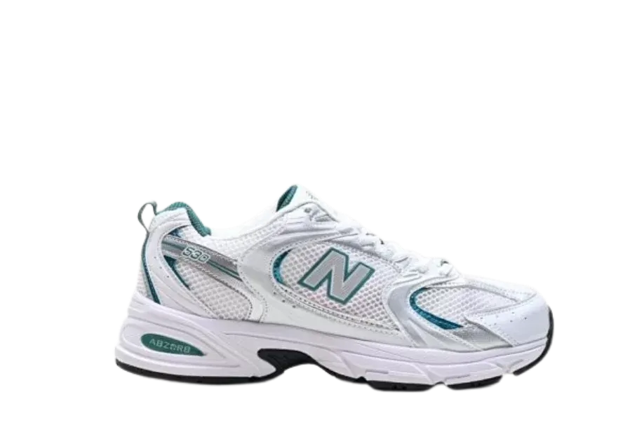 New Balance 530 White Silver Green