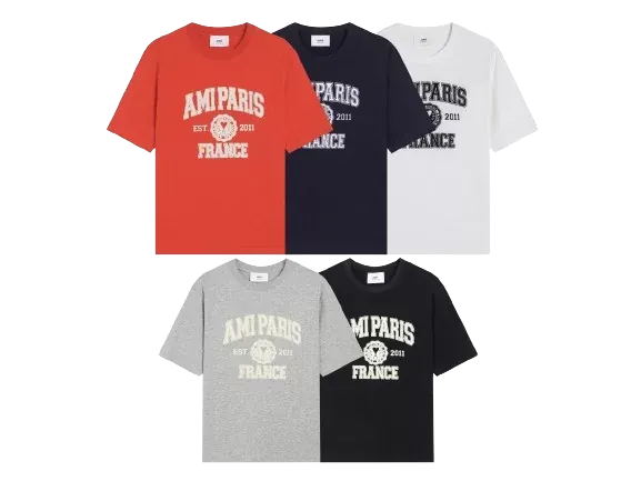Ami Paris Tee (5 Colorways)