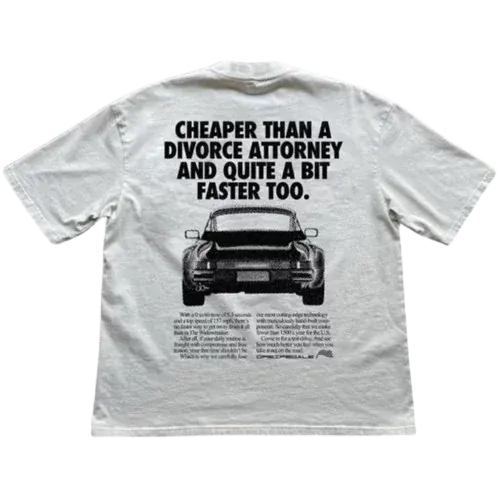 RETRO VINTAGE BLACK CAR T-SHIRT