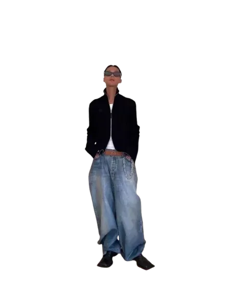 Balenciaga Waxed Denim