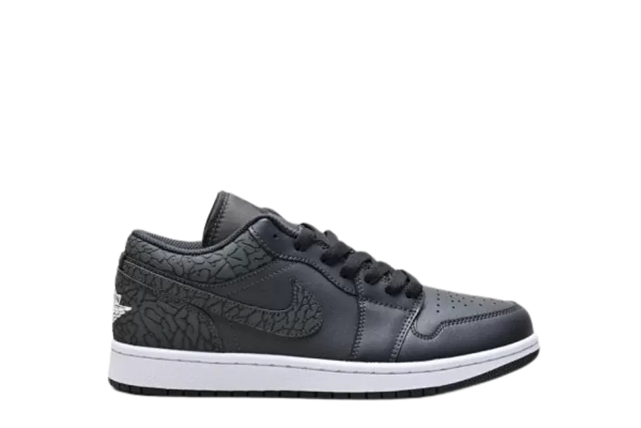 Air Jordan 1 Low Black Elephant