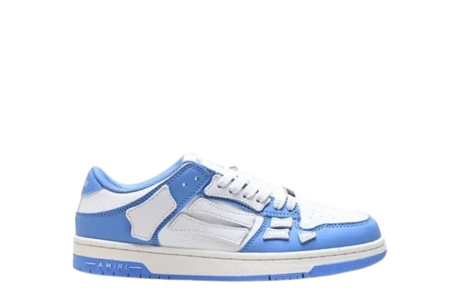 Amiri Skeleton Low White Blue