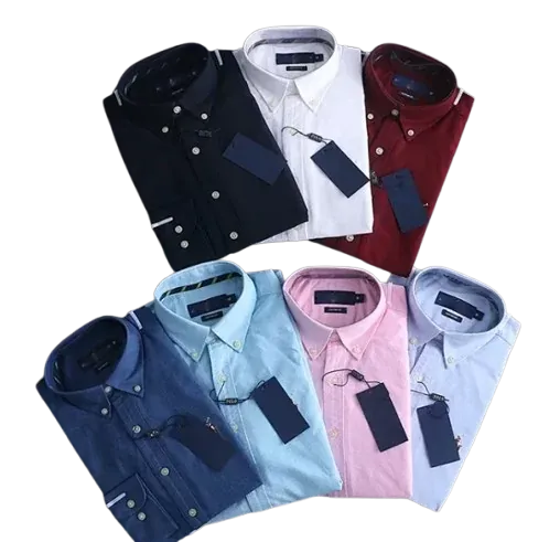 Polo Button Up Dress Shirt (5+ Colorways)