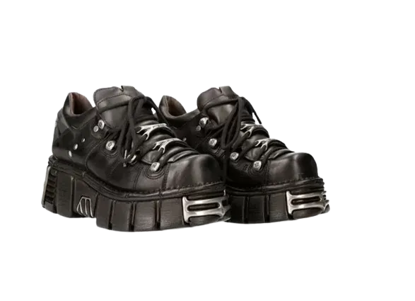 New Rocks Black M-106-S1 Shoes (More Sizes)
