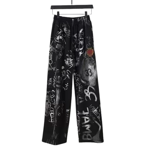 Black Balenciaga Skater Pants