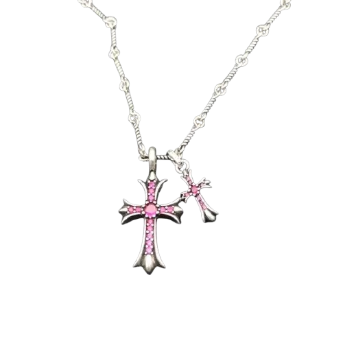 Chrome Hearts Double Cross Necklace (10+ Styles)