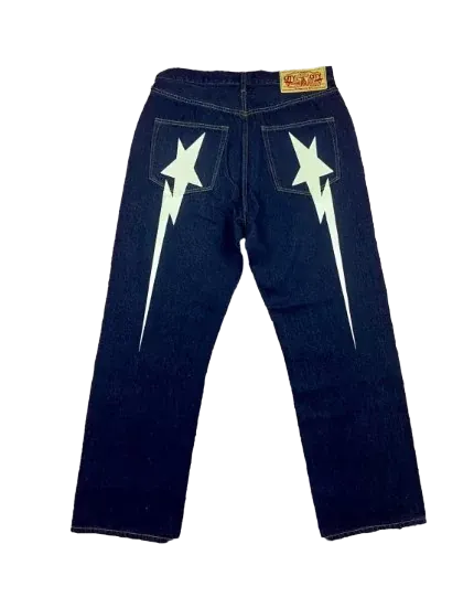 BAPESTA Printed Casual Jeans
