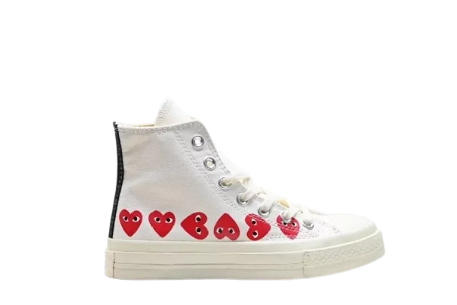 Converse Chuck Taylor All Star 70 Hi „CDG PLAY Multi-Heart White”