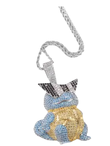 Icy Diamond Squirtle Necklace
