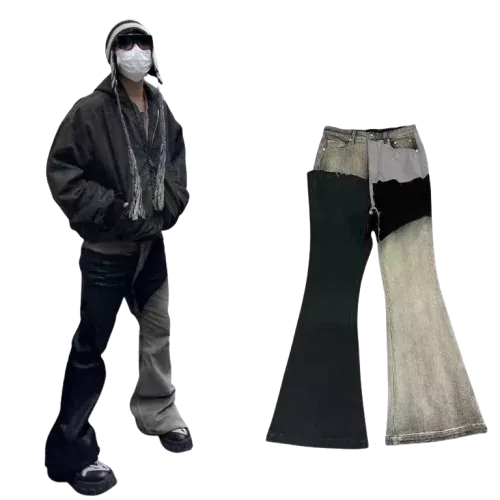 Rick Owens Patchwork Denim Pants
