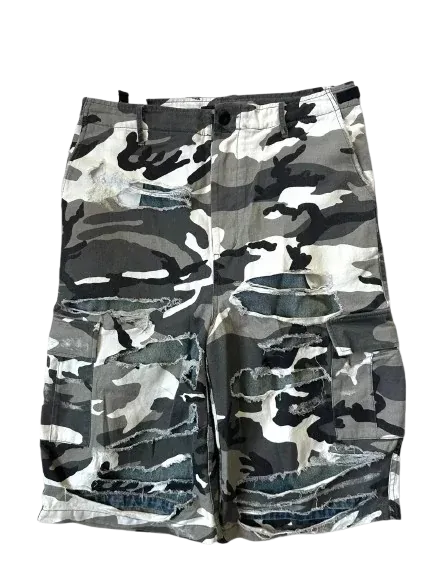 Balenciaga 1:1 Camo Double Layer Shorts