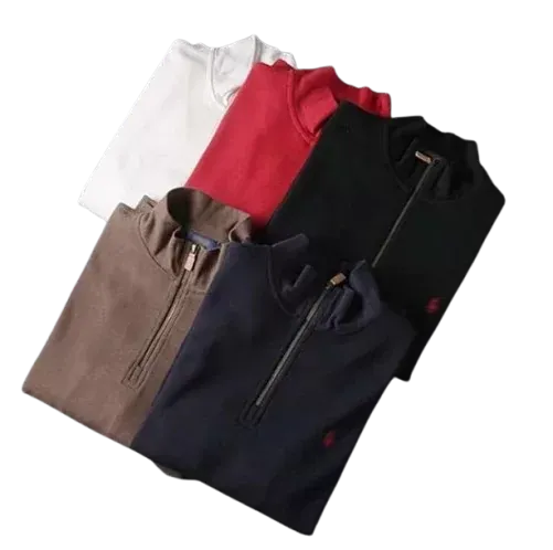 Polo Knitted Half Zip Up Sweater (15+ Colorways)