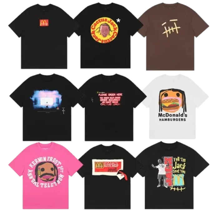 Cactus Jack x McDonalds Graphic Tees ( 20 Styles )