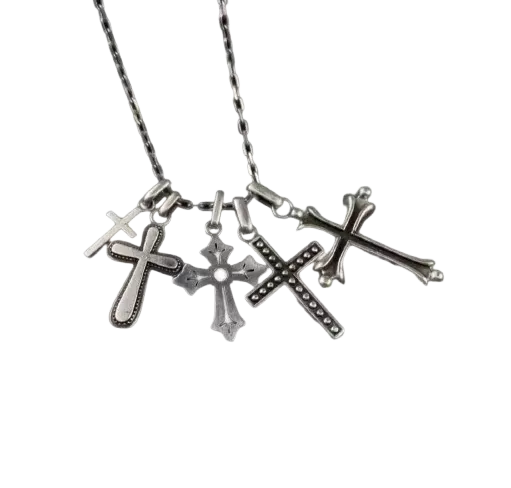 Undercover AW02 Multiple Cross Necklace