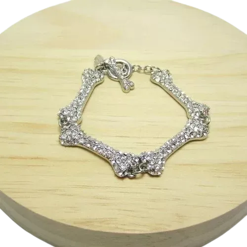 Vivienne Westwood Diamond Bone Choker Necklace