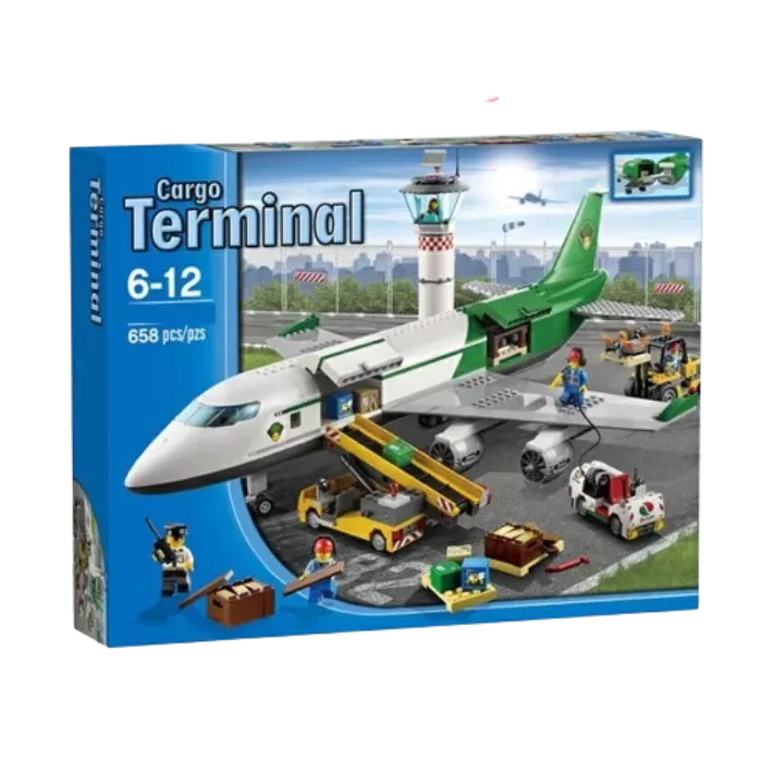 China Building Blocks City Series Freight Airport